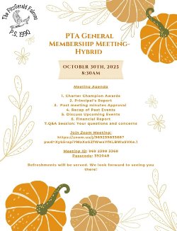 October PTA Meeting Announcement
